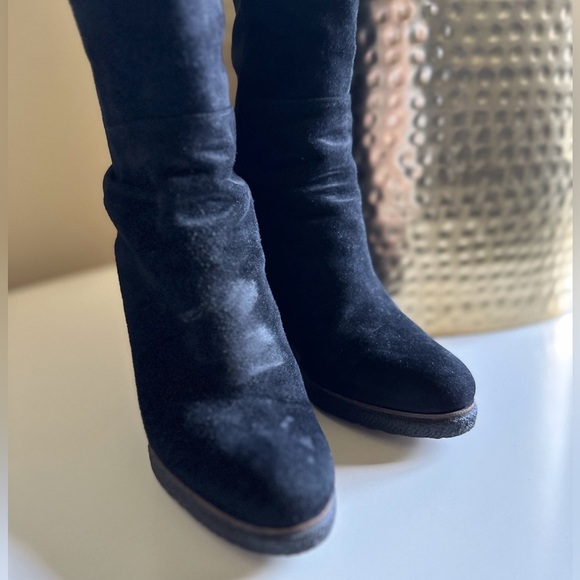SOLD—Stuart Weitzman 5050 Over-knee Wedge Boots - Picture 6 of 10